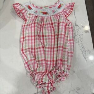 Smocked watermelon bubble
